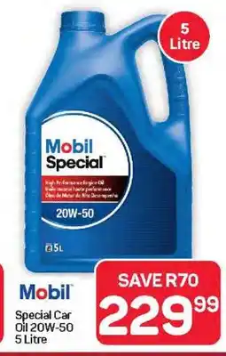 Pick n Pay Hypermarket Mobil Special Car Oil 20W-50 5 Litre offer