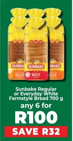 Food Lover's Market Sunbake Regular or Everyday White Farmstyle Bread 700 g offer