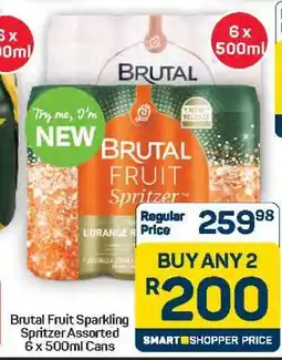 Pick n Pay Hypermarket Brutal Fruit Sparkling Spritzer Assorted offer