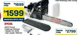 Pick n Pay Hypermarket Ryobi 40CC Petrol Chainsaw offer