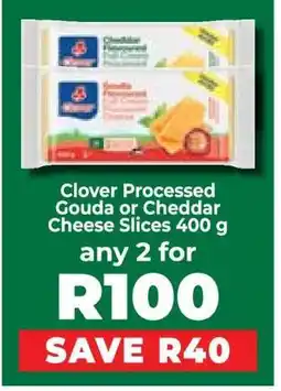 Food Lover's Market Clover Processed Gouda or Cheddar Cheese Slices 400 g offer