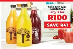 Food Lover's Market Simpl Fruit Juice Assorted 1.5 L offer