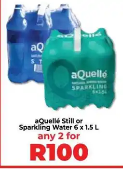 Food Lover's Market aQuellé Still or Sparkling Water 6 x 1.5 L offer