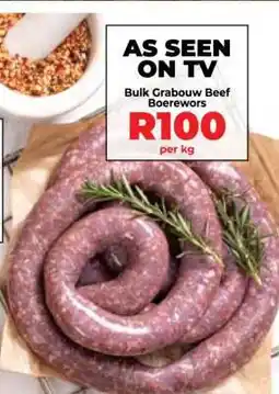 Food Lover's Market Bulk Grabouw Beef Boerewors offer