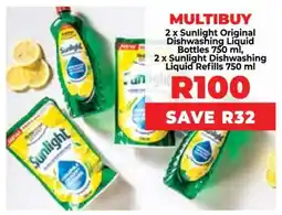 Food Lover's Market Sunlight Dishwashing Liquid Multibuy offer