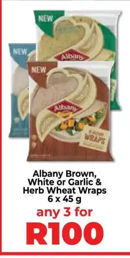 Food Lover's Market Albany Brown, White or Garlic & Herb Wheat Wraps offer