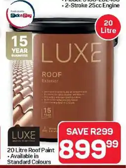 Pick n Pay Hypermarket LUXE Roof Paint offer