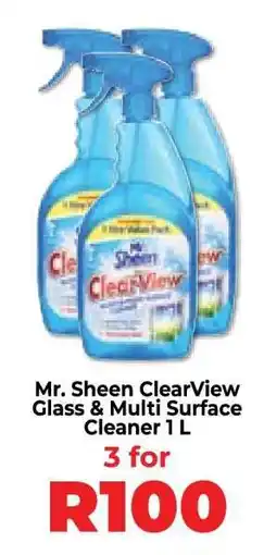 Food Lover's Market Mr. Sheen ClearView Glass & Multi Surface Cleaner 1 L offer