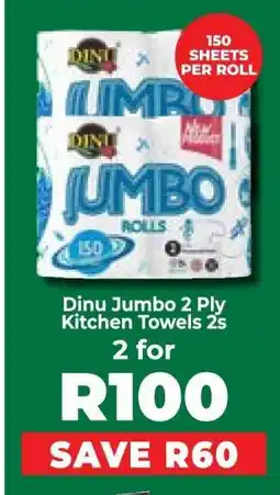 Food Lover's Market Dinu Jumbo 2 Ply Kitchen Towels 2s offer