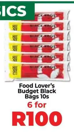 Food Lover's Market Food Lover’s Budget Black Bags 10s offer