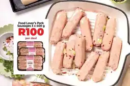 Food Lover's Market Food Lover's Pork Sausages 3 x 400 g offer