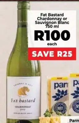 Food Lover's Market Fat Bastard Chardonnay or Sauvignon Blanc 750 ml offer