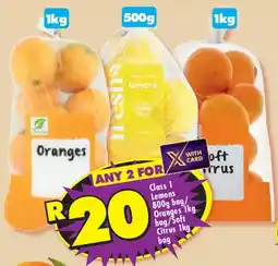 Shoprite Class 1 Lemons/ Oranges/ Soft Citrus offer