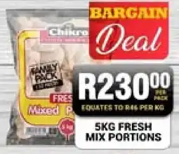 Chikro Food Market Fresh mix portions offer