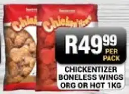 Chikro Food Market Chickentizer boneless wings org or hot offer