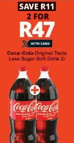 Checkers Coca-Cola Original Taste Less Sugar Soft Drink offer