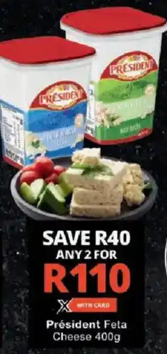 Checkers Président Feta Cheese offer