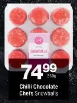 Checkers Chilli Chocolate Chefs Snowballs offer