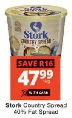 Checkers Stork Country Spread 40% Fat Spread offer
