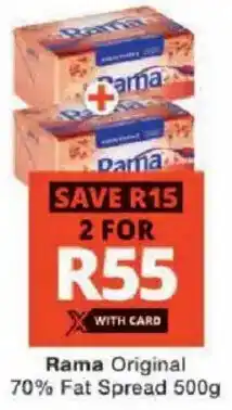 Checkers Rama Original 70% Fat Spread offer