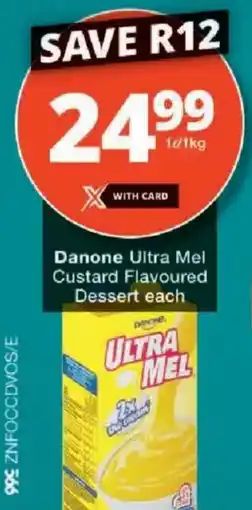 Checkers Danone Ultra Mel Custard Flavoured Dessert offer