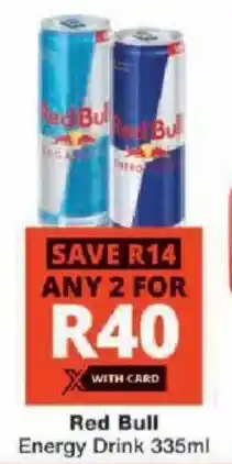 Checkers Red Bull Energy Drink offer