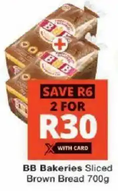 Checkers BB Bakeries Sliced Brown Bread offer