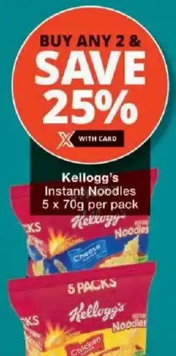 Checkers Kellogg's Instant Noodles offer