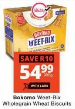 Checkers Bokomo Weet-Bix Wholegrain Wheat Biscuits offer
