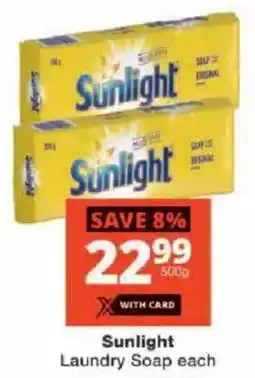 Checkers Sunlight Laundry Soap offer