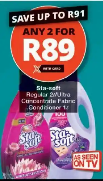 Sta-soft Regular/ Ultra Concentrate Fabric Conditioner