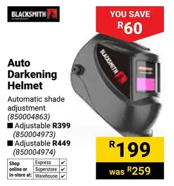 Blacksmith Auto Darkening Helmet