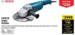 Builders Warehouse Bosch 2400 W Angle Grinder offer