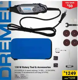 Builders Warehouse Dremel 130 W Rotary Tool & Accessories offer