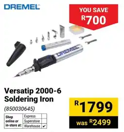 Builders Warehouse Dremel Versatip 2000-6 Soldering Iron offer