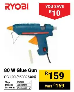 Builders Warehouse Ryobi 80 W Glue Gun offer
