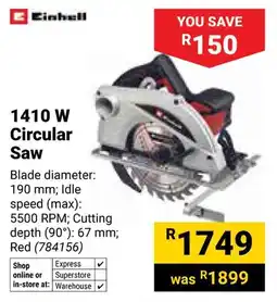 Builders Warehouse Einhell 1410 W Circular Saw offer