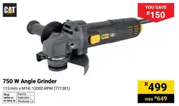 Builders Warehouse CAT 750 W Angle Grinder offer