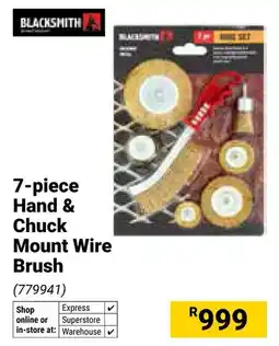 Builders Warehouse Blacksmith Hand & Chuck Mount Wire Brush offer