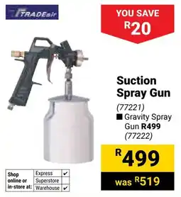 Builders Warehouse TradeAir Suction Spray Gun offer