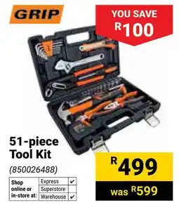 Builders Warehouse Grip 51-piece Tool Kit offer