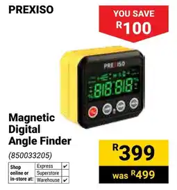 Builders Warehouse Prexiso Magnetic Digital Angle Finder offer