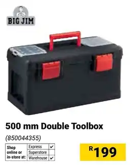 Builders Warehouse Big Jim Double Toolbox offer