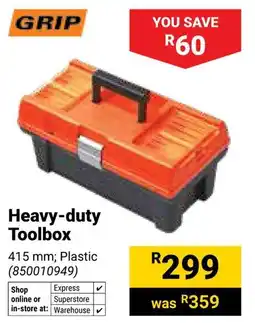 Builders Warehouse Grip Heavy-duty Toolbox offer