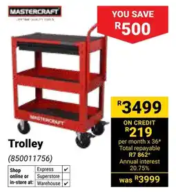 Builders Warehouse Mastercraft Trolley offer