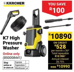 Builders Warehouse Karcher K7 High Pressure Washer offer