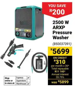 Builders Warehouse 2500 W ARXP Pressure Washer offer