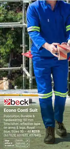 Builders Warehouse Beck Econo Conti Suit offer