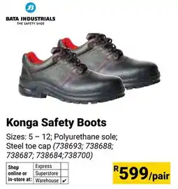 Builders Warehouse Bata Industrials Konga Safety Boots offer