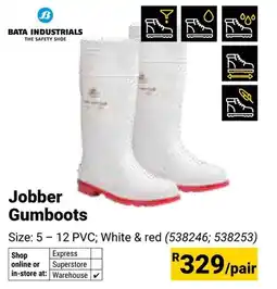 Builders Warehouse Bata Industrials Jobber Gumboots offer